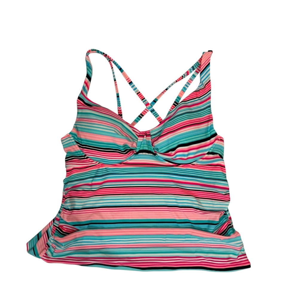 Catalina‎ size XL Women’s Striped Tankini Top